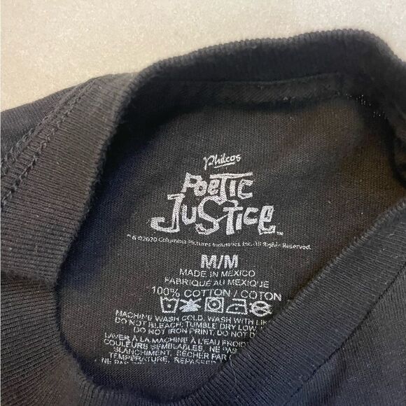 Poetic Justice Tupac Shakur 2Pac Graphic T-shirt Women Medium Black Long Sleeve - Picture 4 of 5